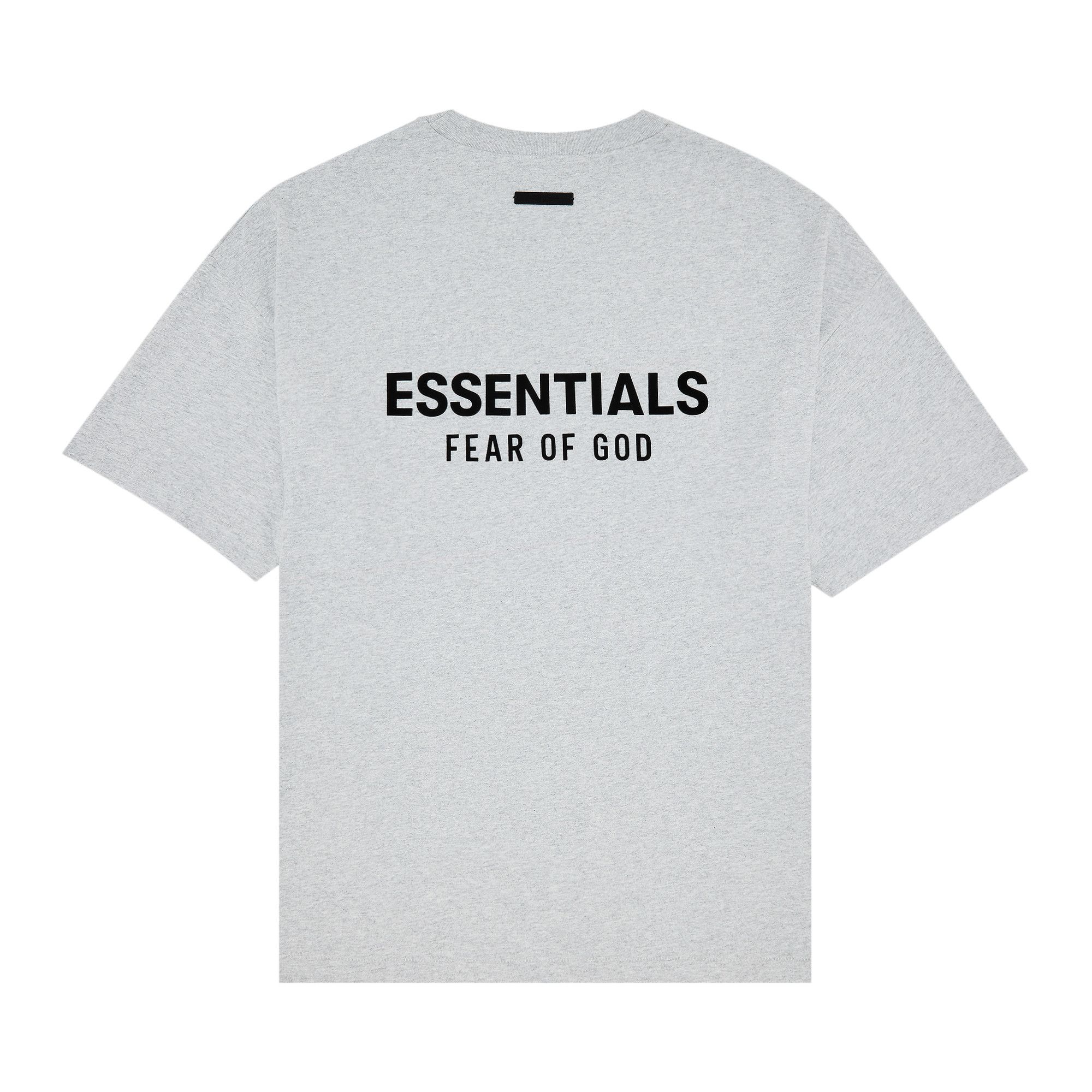 【FOG Essentials】Fear of God Essentials Crewneck T-Shirt Essentials Fear Of God Jersey Crewneck T-Shirt - Black – Tim