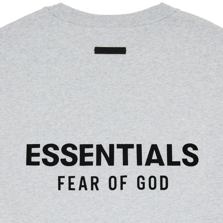 Fear of God Essentials Jersey Crewneck Tee Light Heather Grey