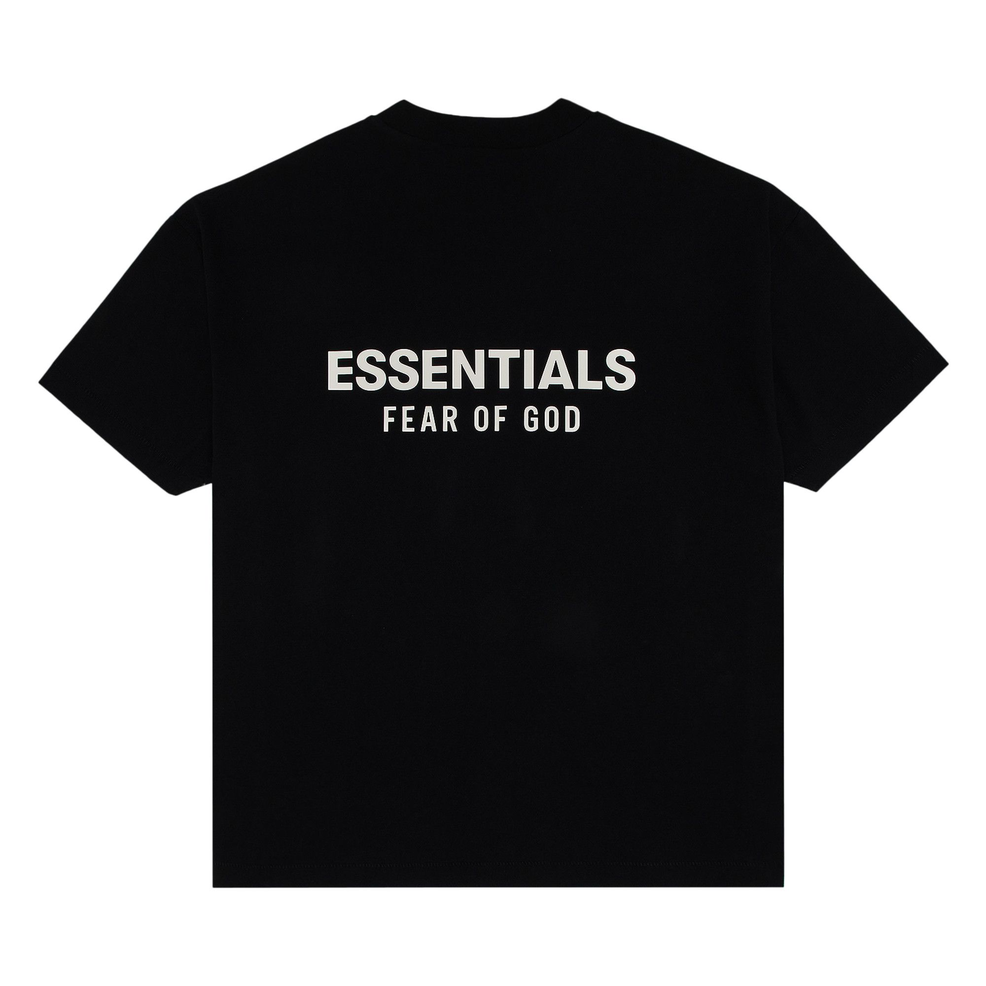 Tシャツ・カットソー FEAR OF GOD TSHIRT (125SP254191F) Buy Fear of God Essentials Classic Fit T-Shirt 'Jet Black
