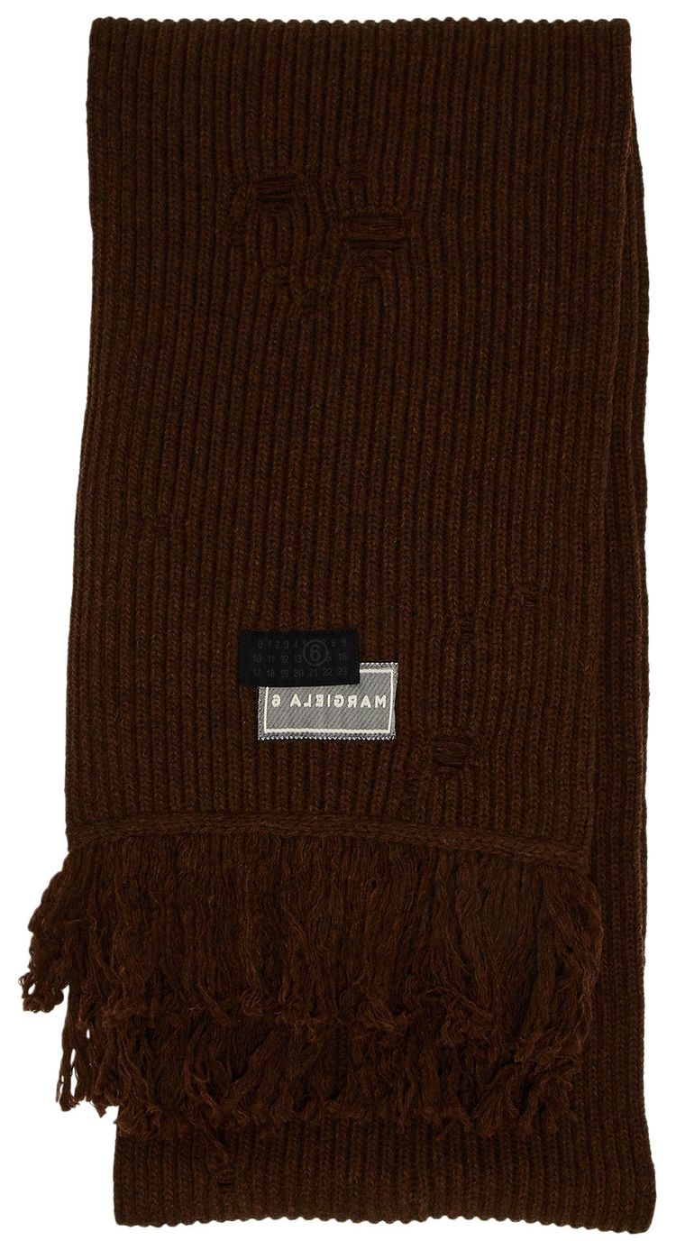MM6 Maison Margiela Scarf Brown Melange