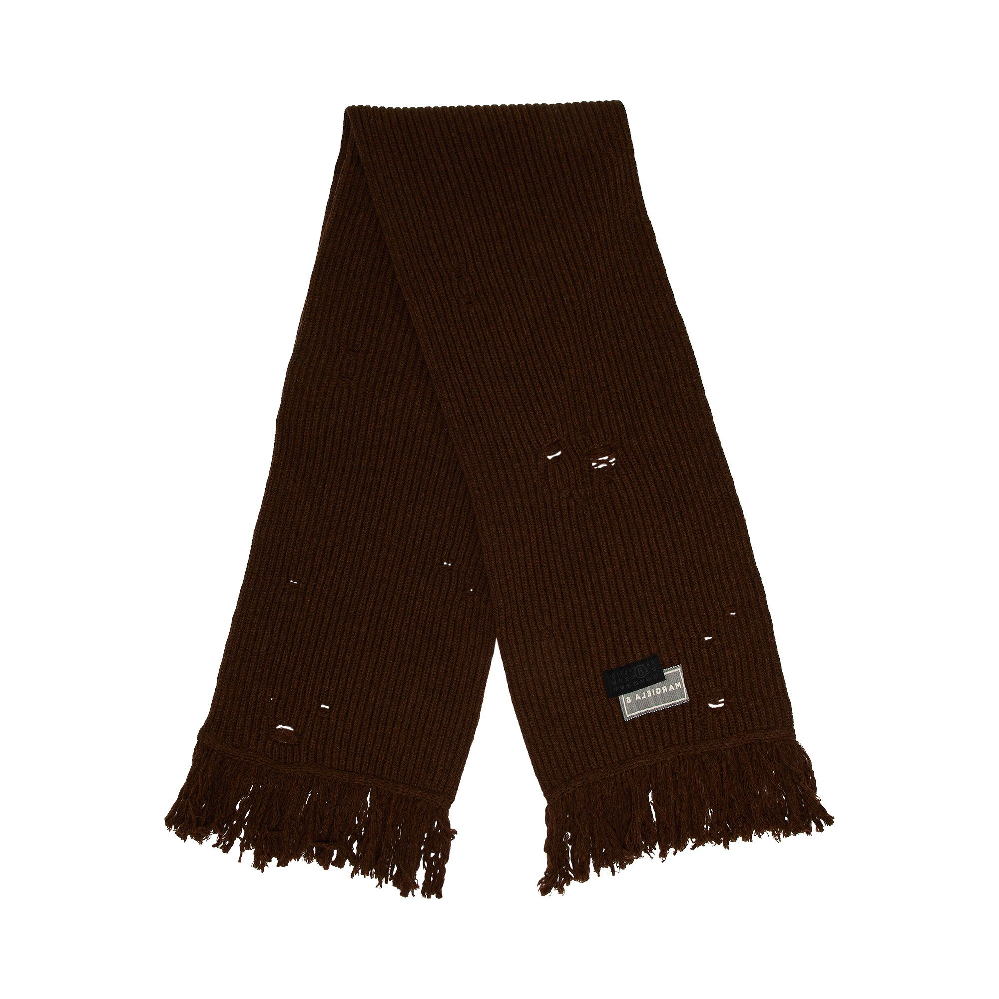 Buy MM6 Maison Margiela Scarf 'Brown Melange' - S52TE0056 M13138