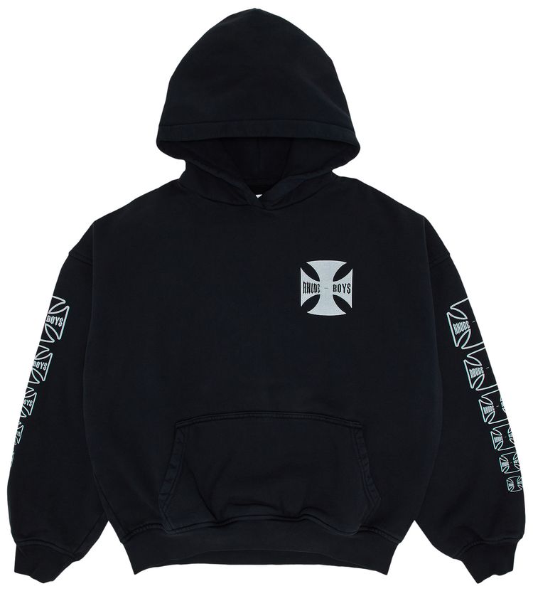 Rhude Boys Hoodie Vintage Black