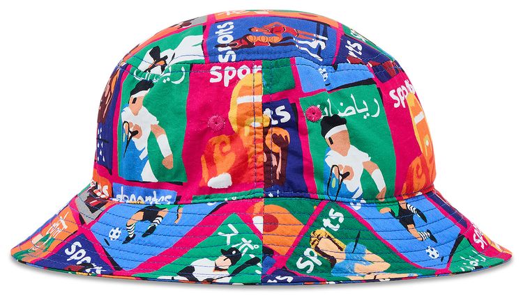 Market Illustrated Bucket Hat Multicolor