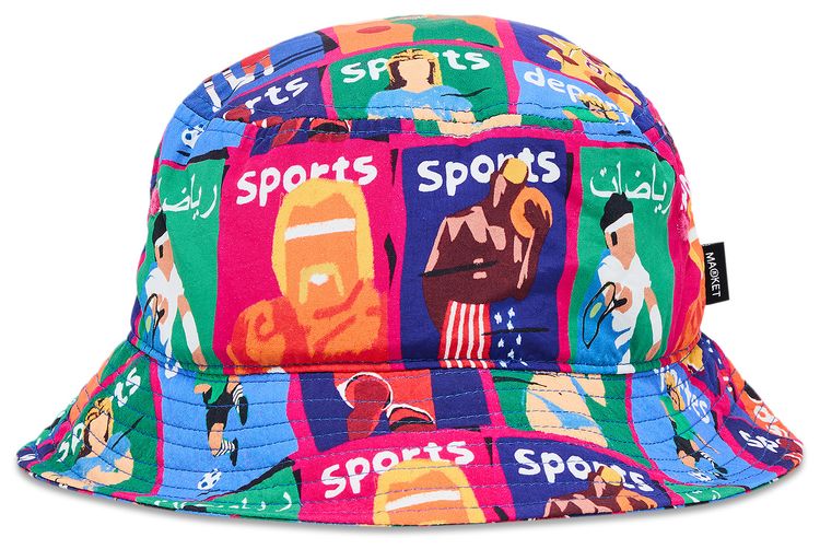 Market Illustrated Bucket Hat Multicolor