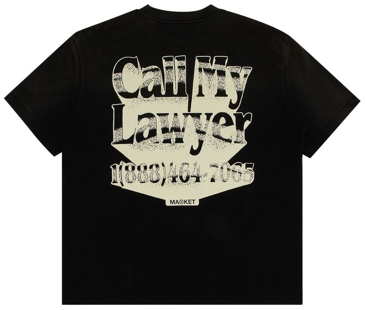 Market Call My Lawyer 3D T Shirt Pirate Black