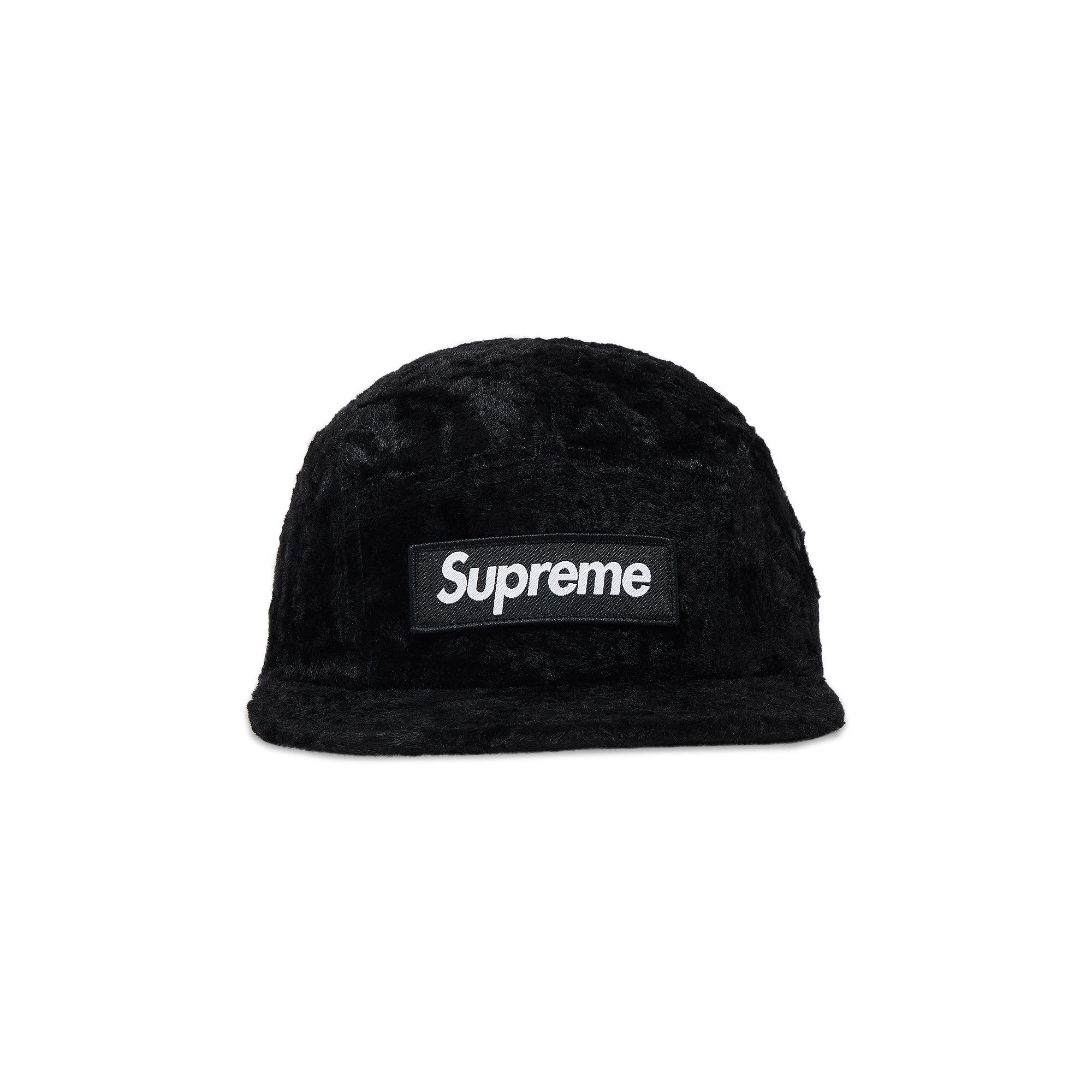 Buy Supreme x Goodenough Crushed Rayon Pile Camp Cap 'Black