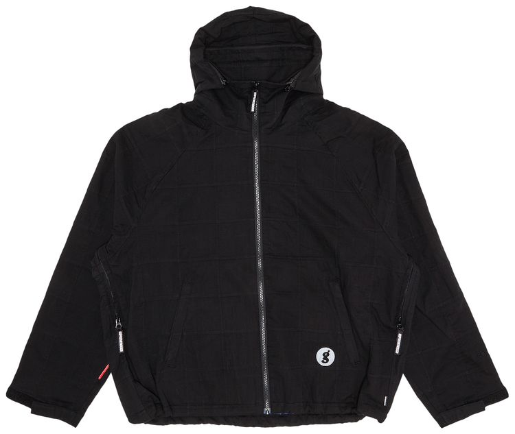 Supreme x Goodenough Patchwork Madras Hooded Jacket Black