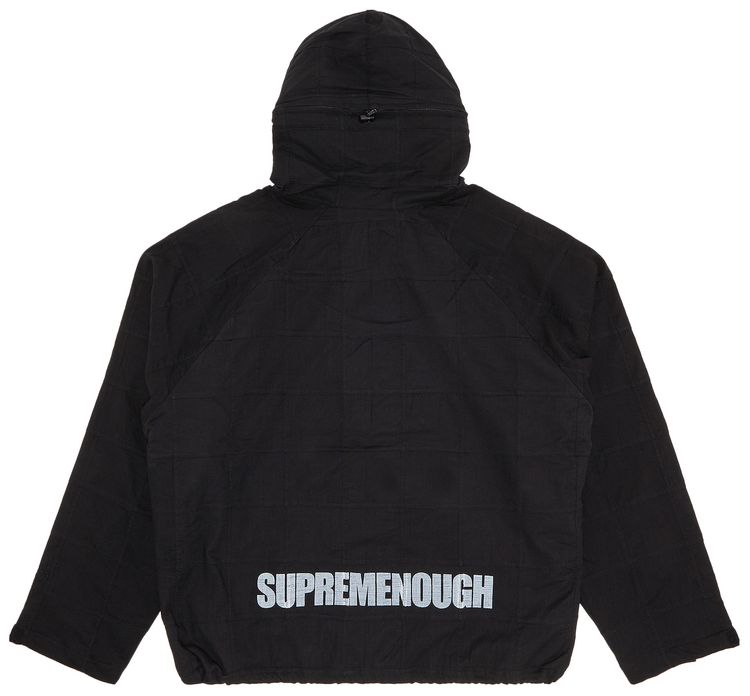 Supreme x Goodenough Patchwork Madras Hooded Jacket Black