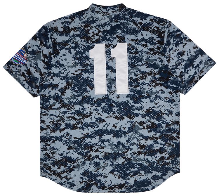 Supreme S Logo Baseball Henley Digi Camo