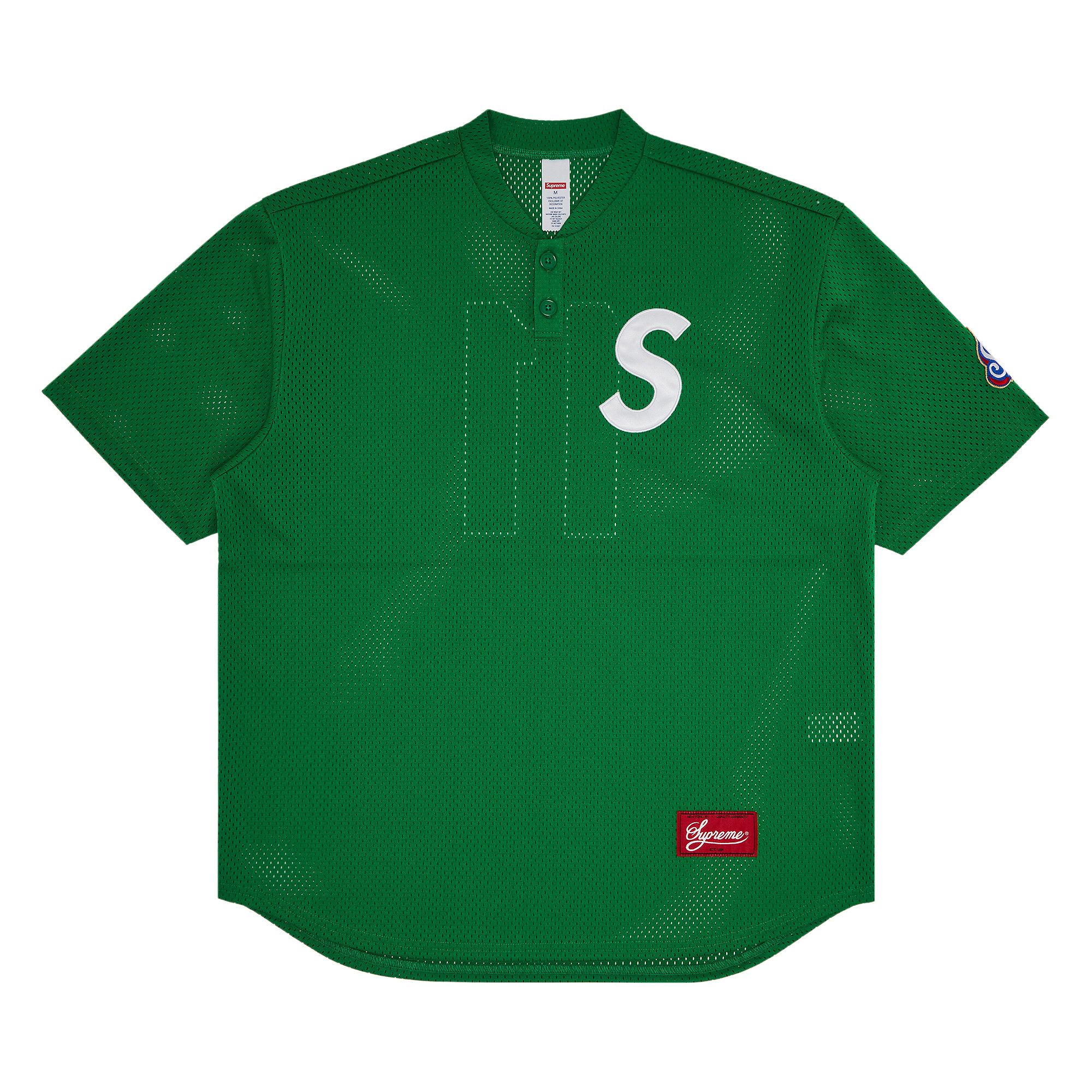Supreme S Logo Baseball Henley (SS25) - $118