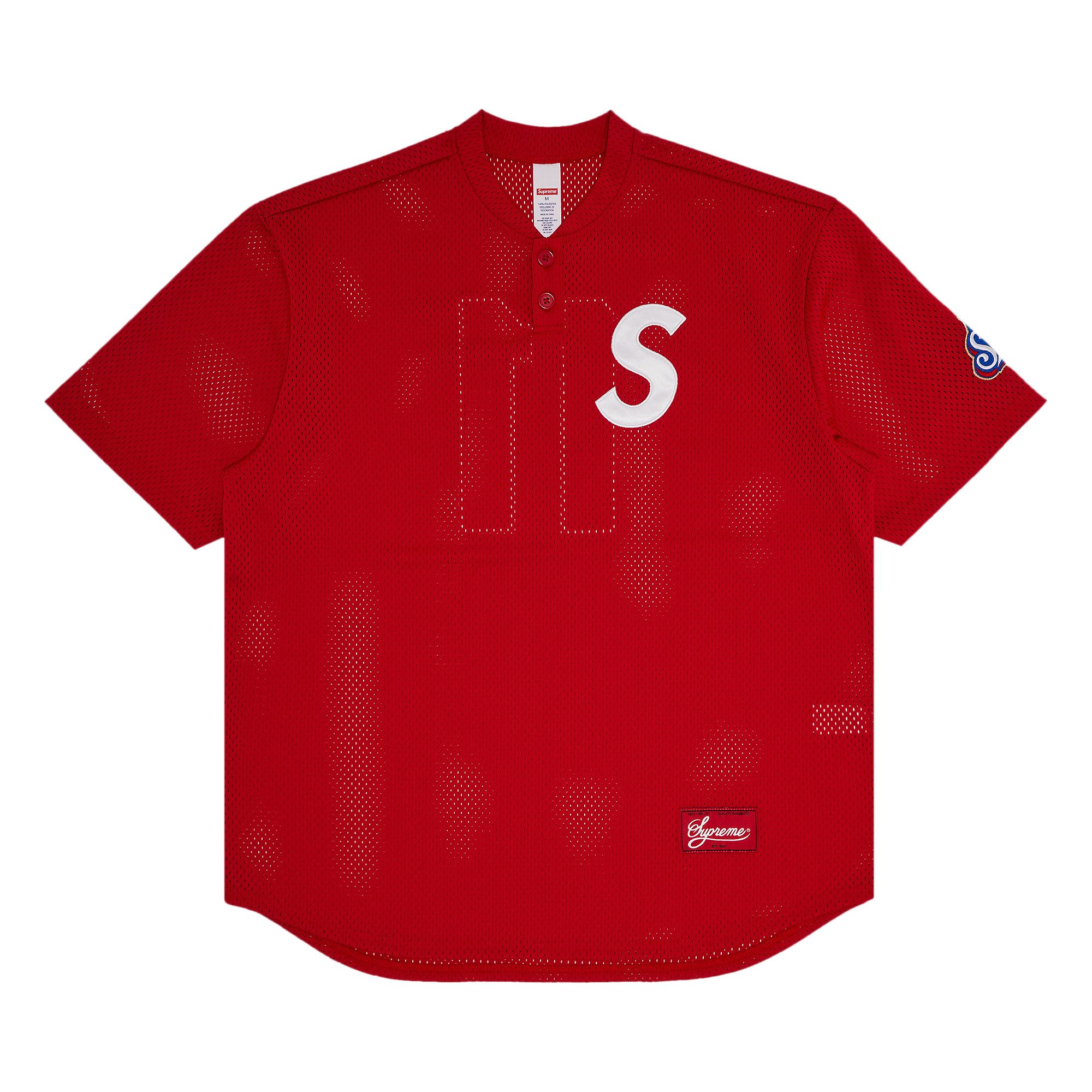 【Supreme】S Logo Baseball Henley★Red★25SS★ Buy Supreme S Logo Baseball Henley 'Red' - SS25KN95 RED | GOAT