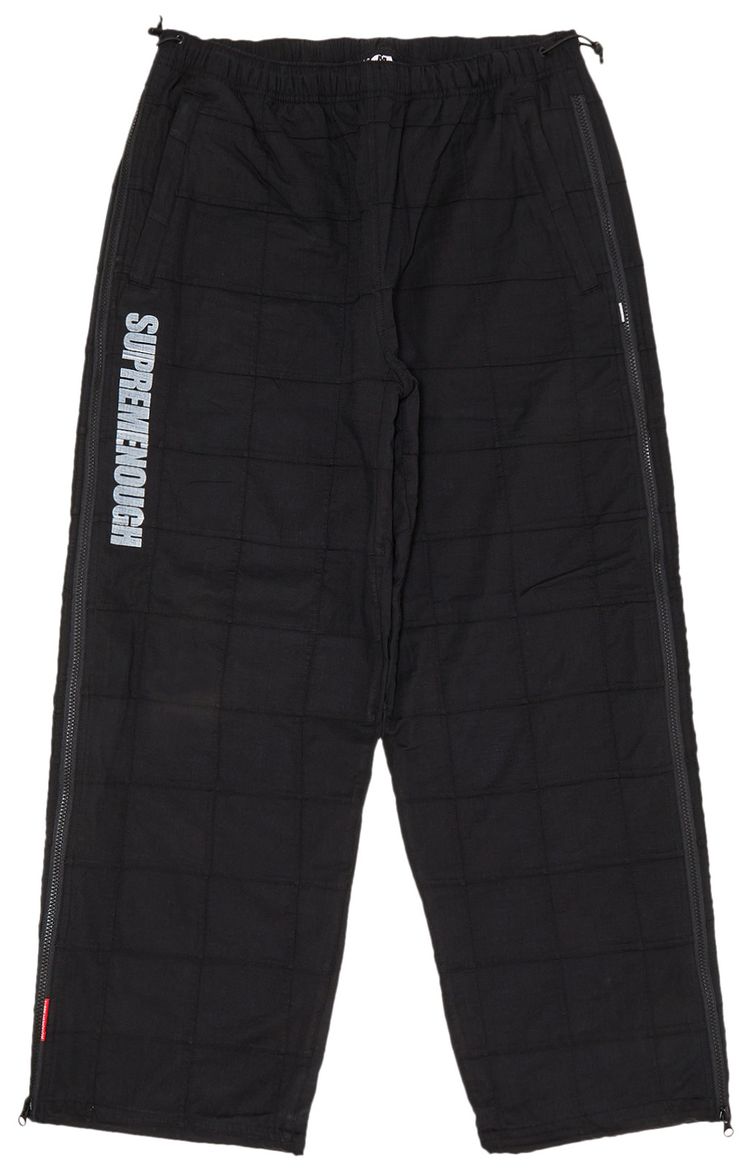 Supreme x Goodenough Patchwork Madras Full Zip Track Pant Black
