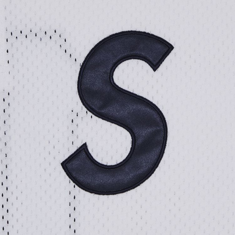 Supreme S Logo Baseball Henley White