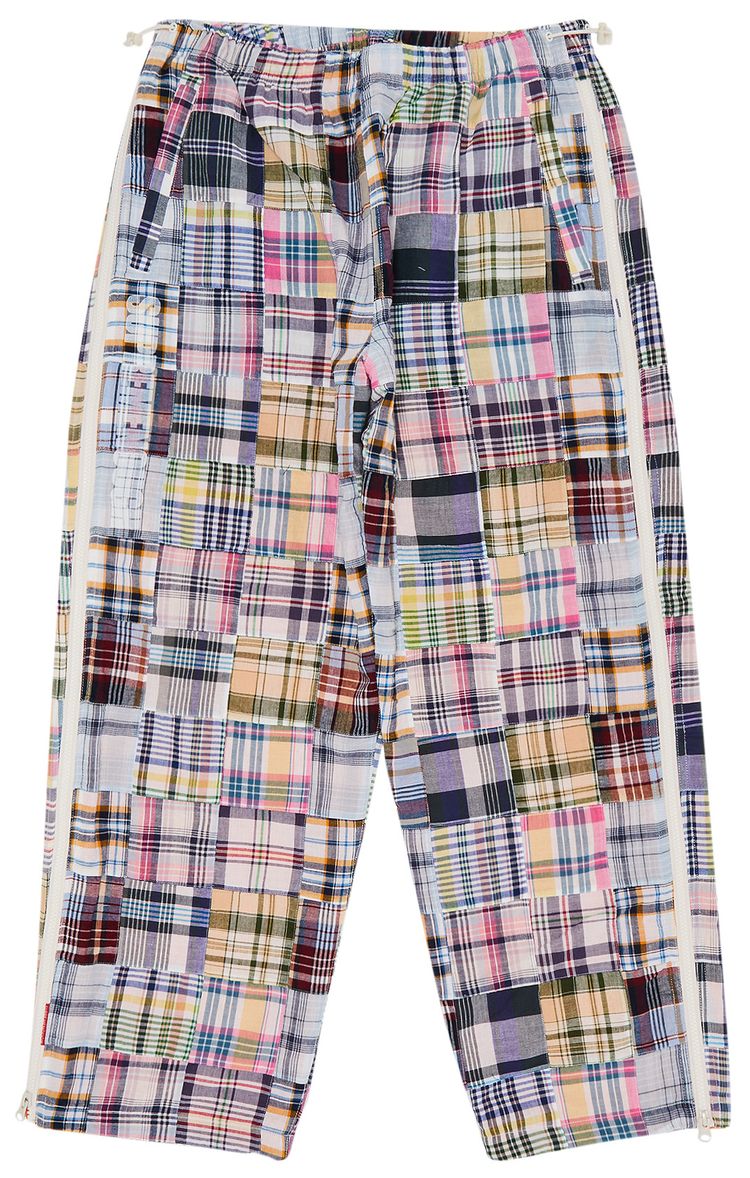 Supreme x Goodenough Patchwork Madras Full Zip Track Pant Multicolor