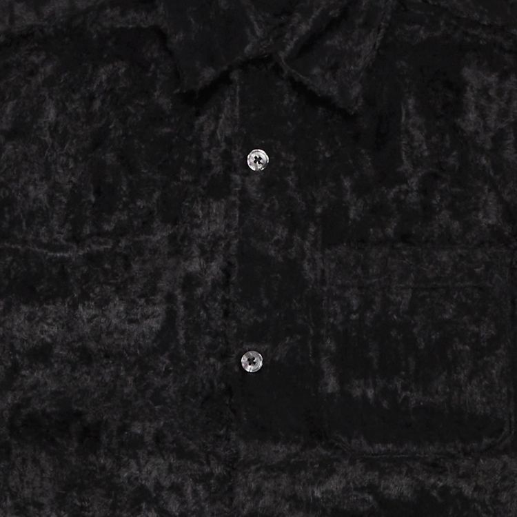 Supreme x Goodenough Crushed Rayon Pile Short Sleeve Shirt Black