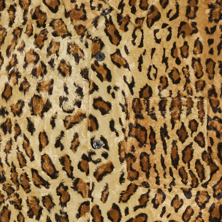 Supreme x Goodenough Crushed Rayon Pile Short Sleeve Shirt Leopard
