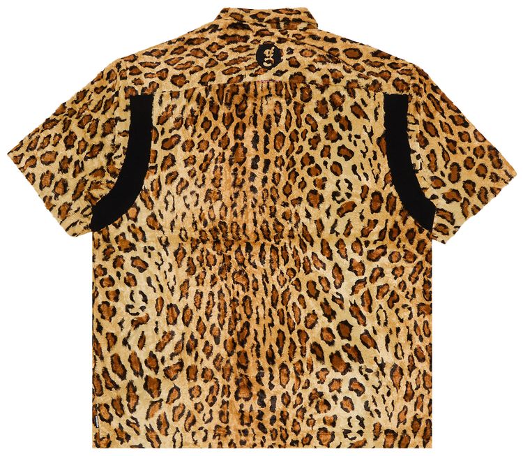 Supreme x Goodenough Crushed Rayon Pile Short Sleeve Shirt Leopard