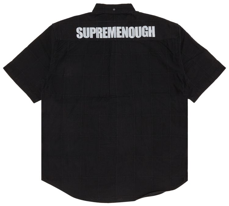 Supreme x Goodenough Patchwork Madras Short Sleeve Shirt Black
