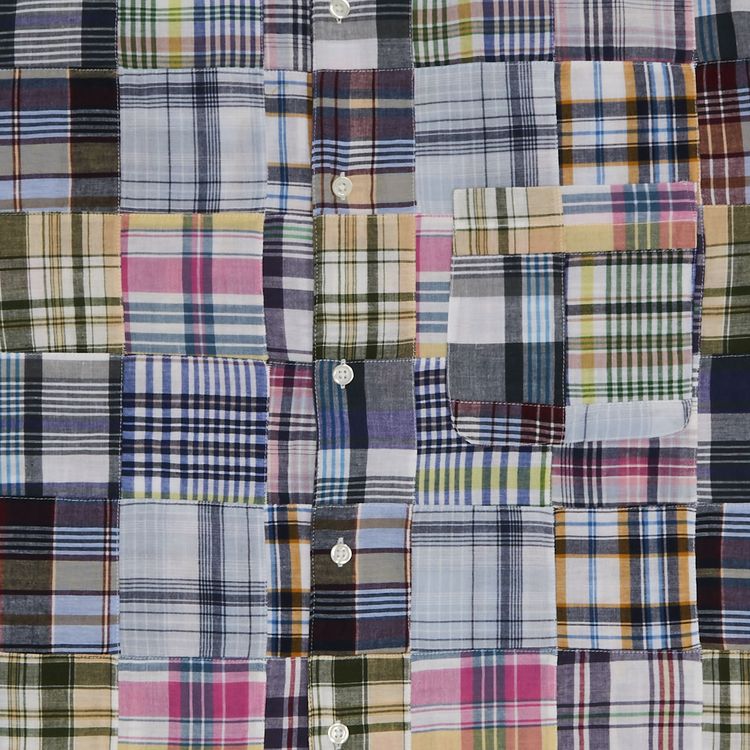 Supreme x Goodenough Patchwork Madras Short Sleeve Shirt Multicolor