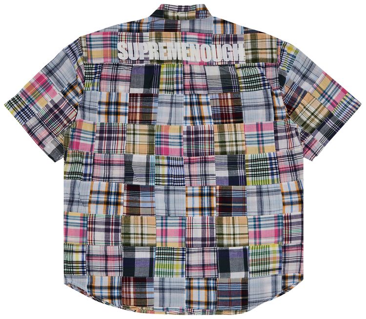 Supreme x Goodenough Patchwork Madras Short Sleeve Shirt Multicolor
