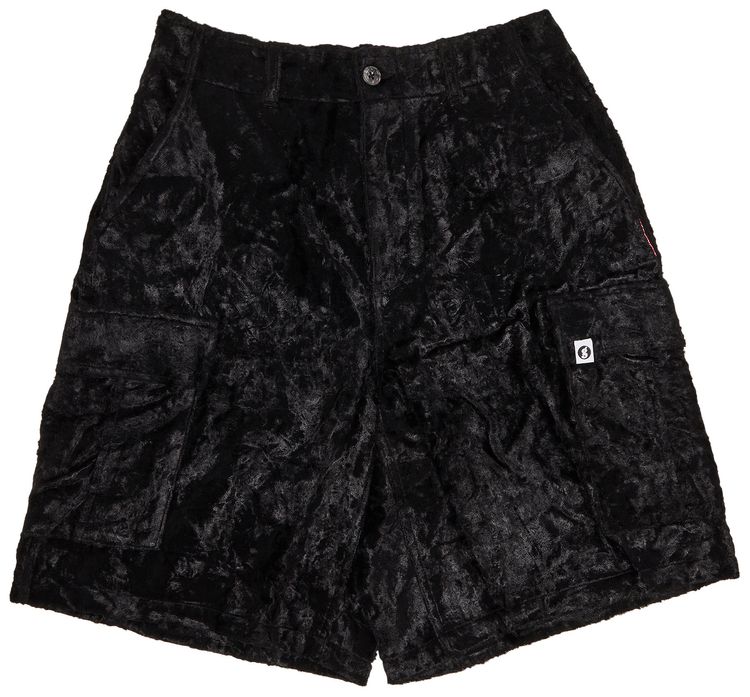 Supreme x Goodenough Crushed Rayon Pile Cargo Short Black