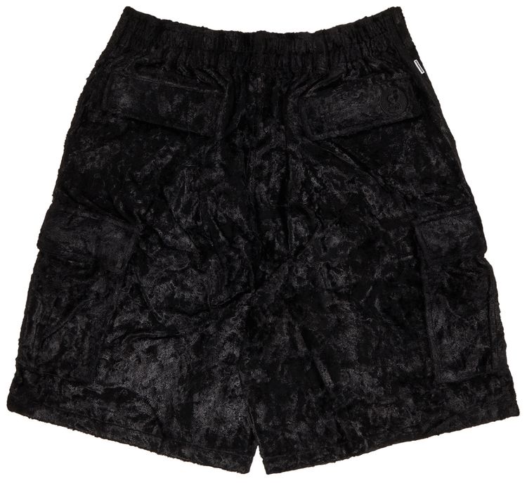 Supreme x Goodenough Crushed Rayon Pile Cargo Short Black