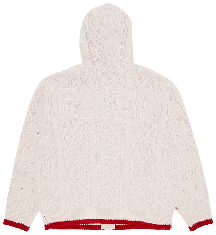 Supreme x Goodenough Zip Up Hooded Sweater Stone