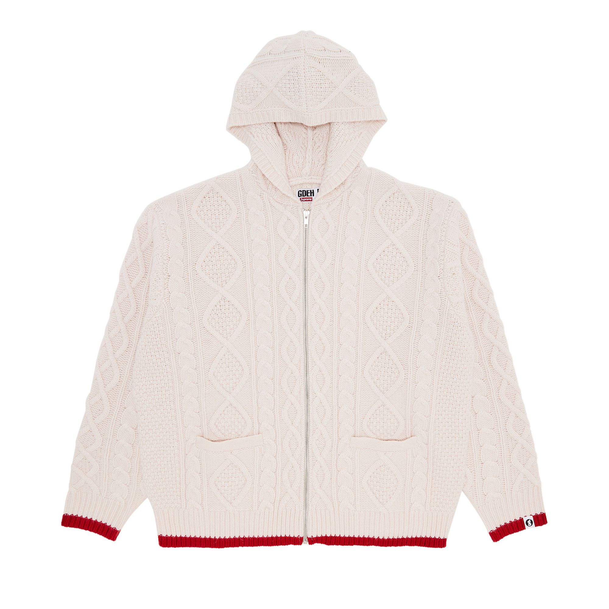 Buy Supreme x Goodenough Zip Up Hooded Sweater 'Stone' - SS25SK35