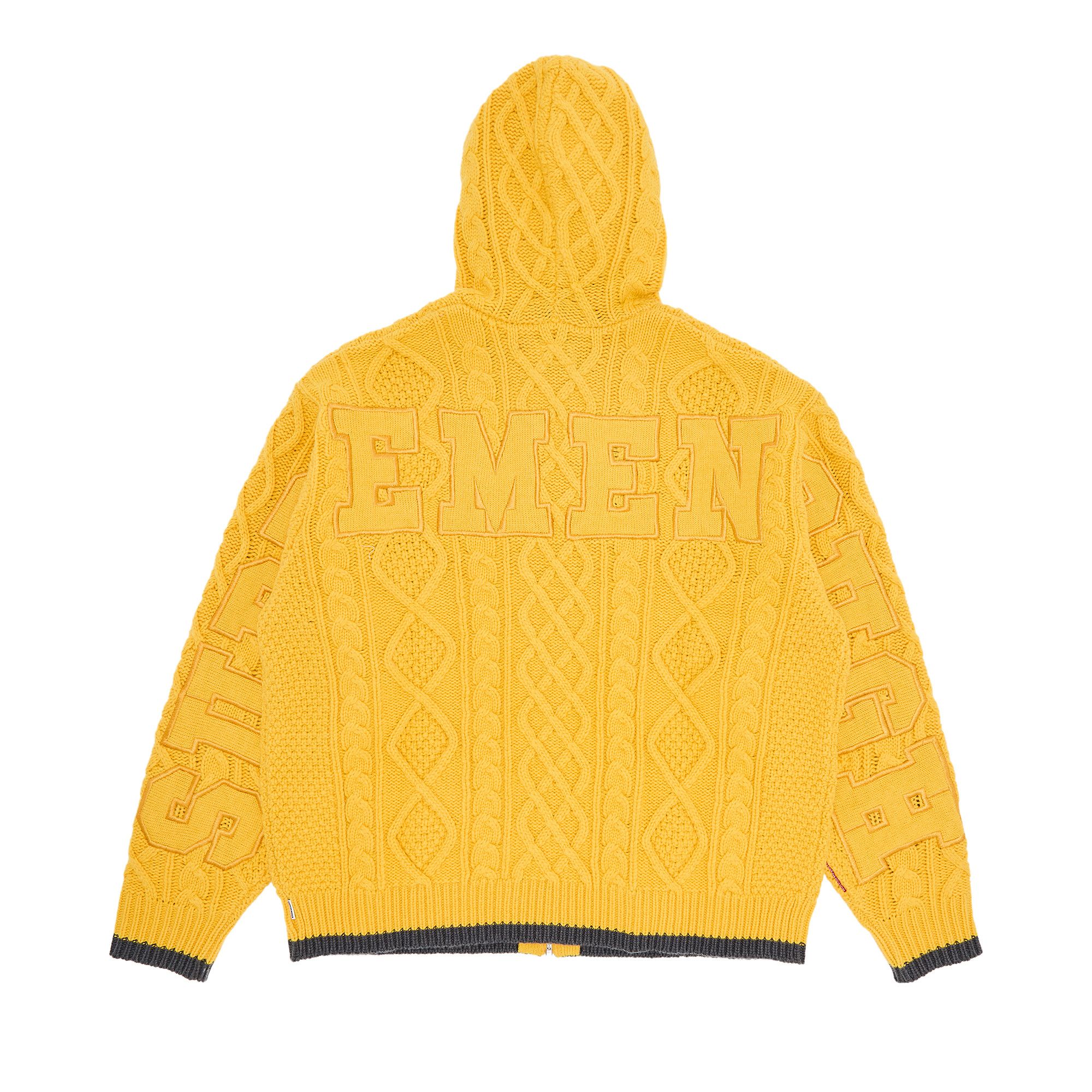 【2025年】お歳暮ギフト Buy Supreme 'Yellow Sweater Hooded Up Zip Goodenough x トップス
