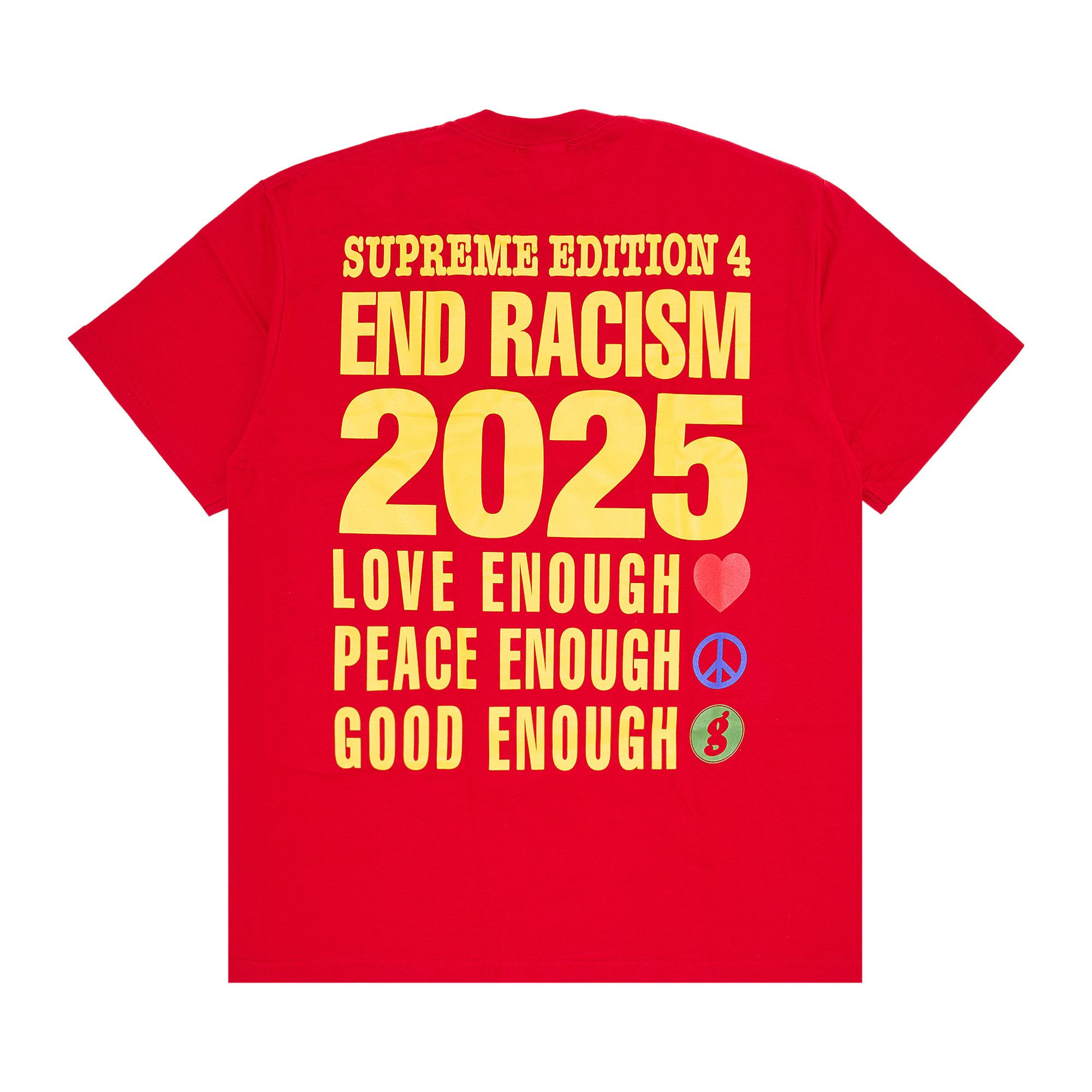 Supreme GOODENOUGH End Racism Tee Black Men's - SS25 - US
