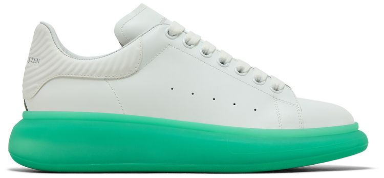 Alexander McQueen Oversized Sneaker White Aqua Sole