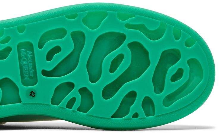 Alexander McQueen Oversized Sneaker White Aqua Sole