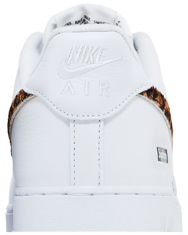 Supreme x GOODENOUGH x Air Force 1 Low White Cheetah Print