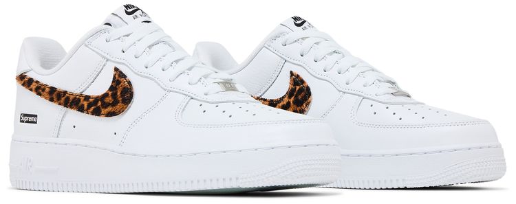 Supreme x GOODENOUGH x Air Force 1 Low White Cheetah Print