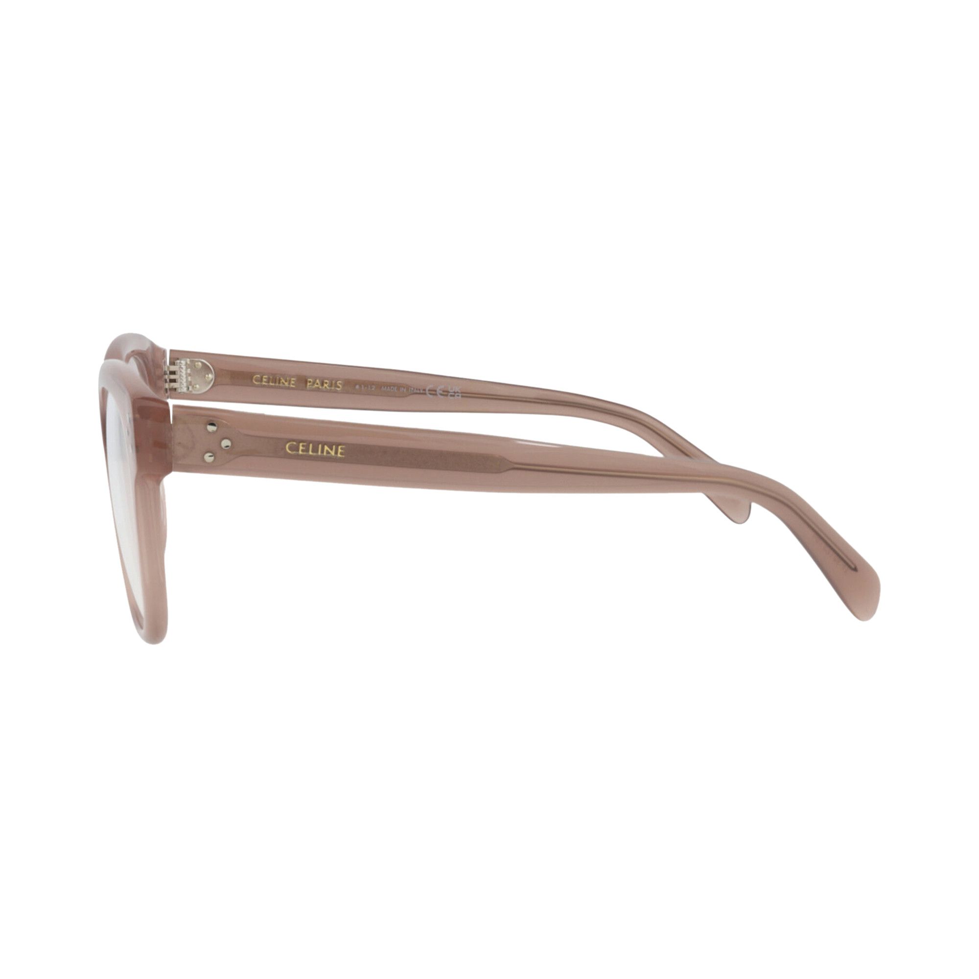 メガネ Celine Glasses CL50109I 045 Transparent Brown Square Celine® CL50109I Round Eyeglasses - EuroOptica
