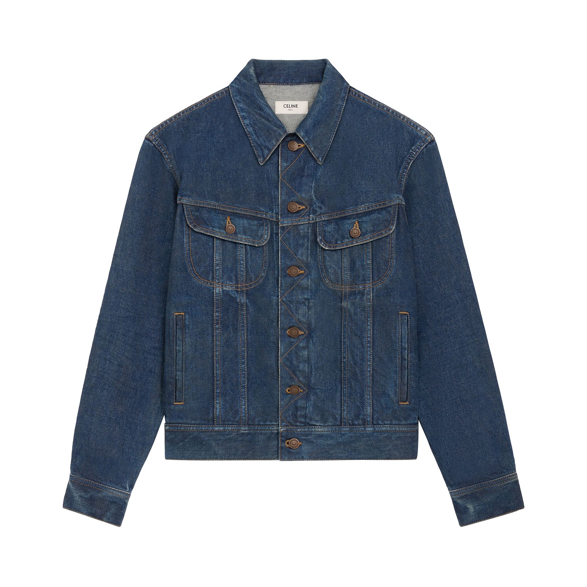 Buy CELINE Denim Jacket 'Royal Indigo' - RV0DX789D CBF8 | GOAT