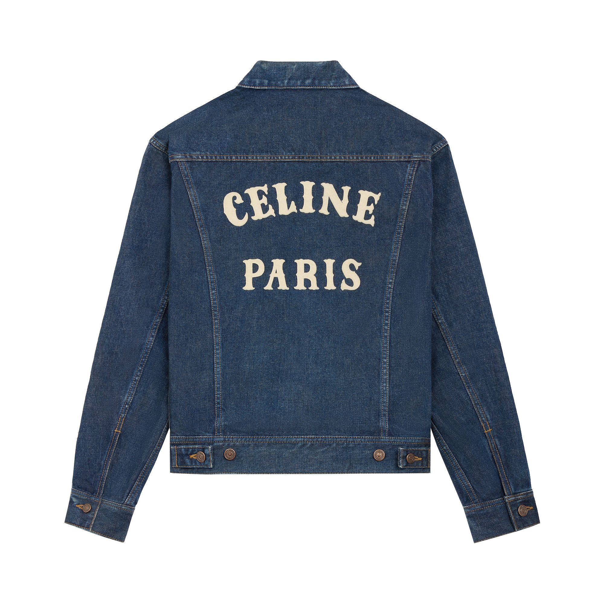 Buy CELINE Denim Jacket 'Royal Indigo' - RV0DX789D CBF8 | GOAT