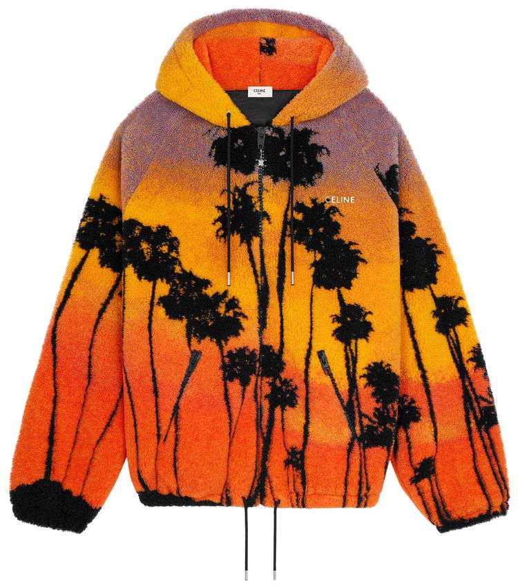 CELINE Hooded Jacket OrangeBlackBlue