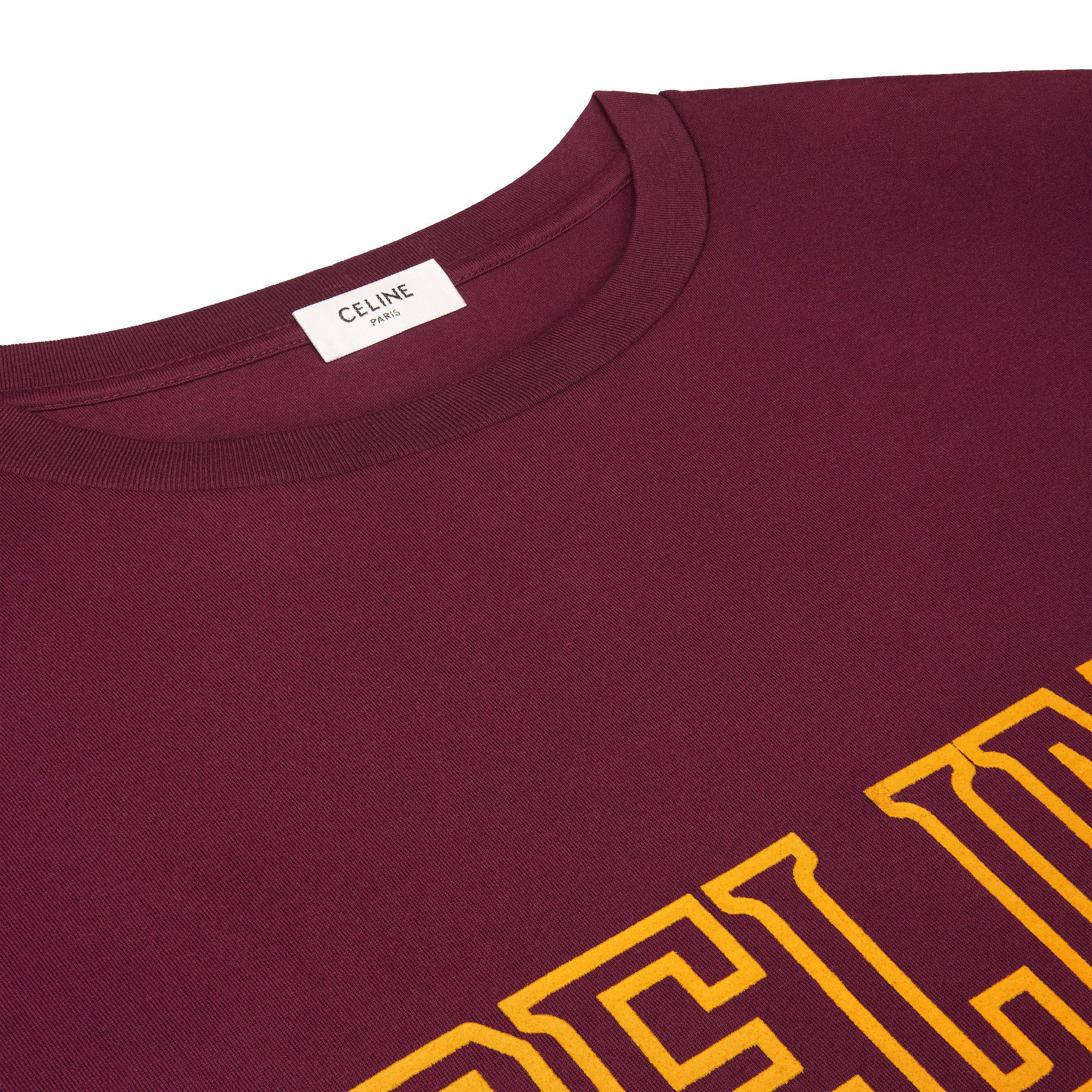 Buy CELINE Loose Triomphe T-Shirt 'Bordeaux' - RX02N671Q