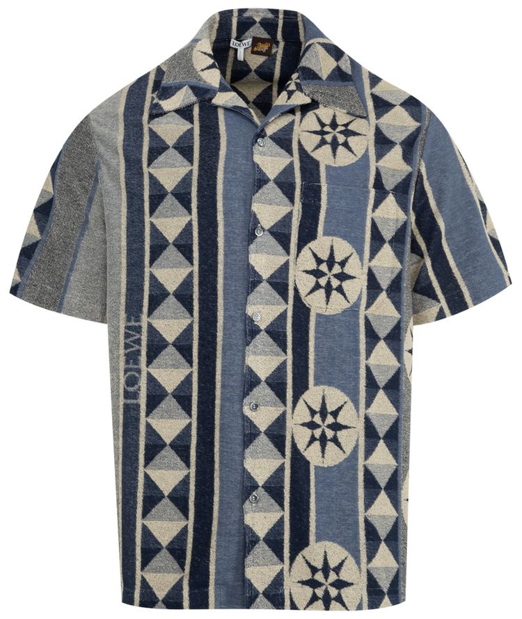Loewe Short Sleeve Shirt BlueMulticolor