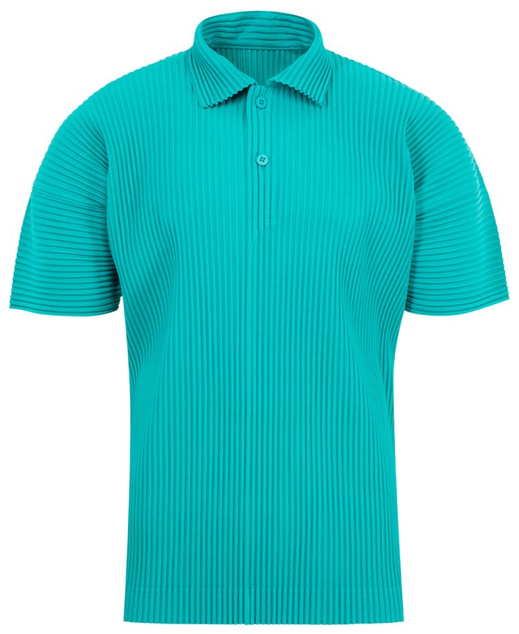 Issey Miyake MC May Polo Peacock Green