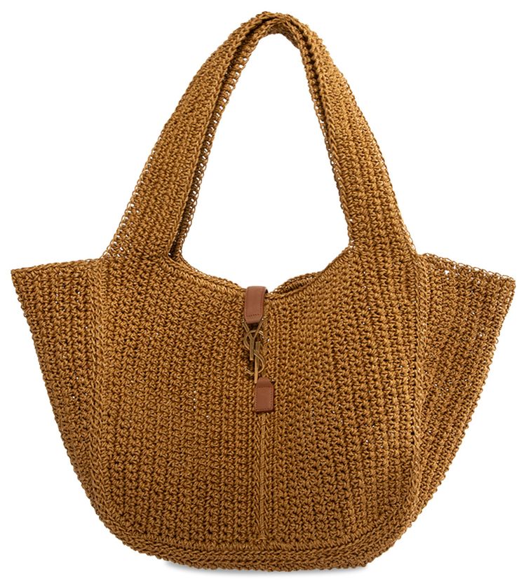 Saint Laurent Le 5 A 7 Bea Tote Bag Natural Brown