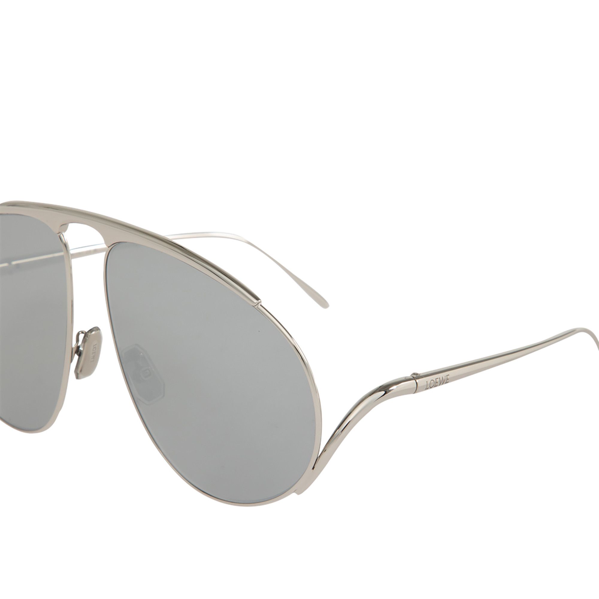 Buy Loewe Hillock Sunglasses 'Silver' - LW40180U 6116C | GOAT
