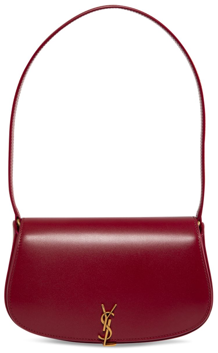 Saint Laurent Half Moon Shoulder Bag Cherry Jam