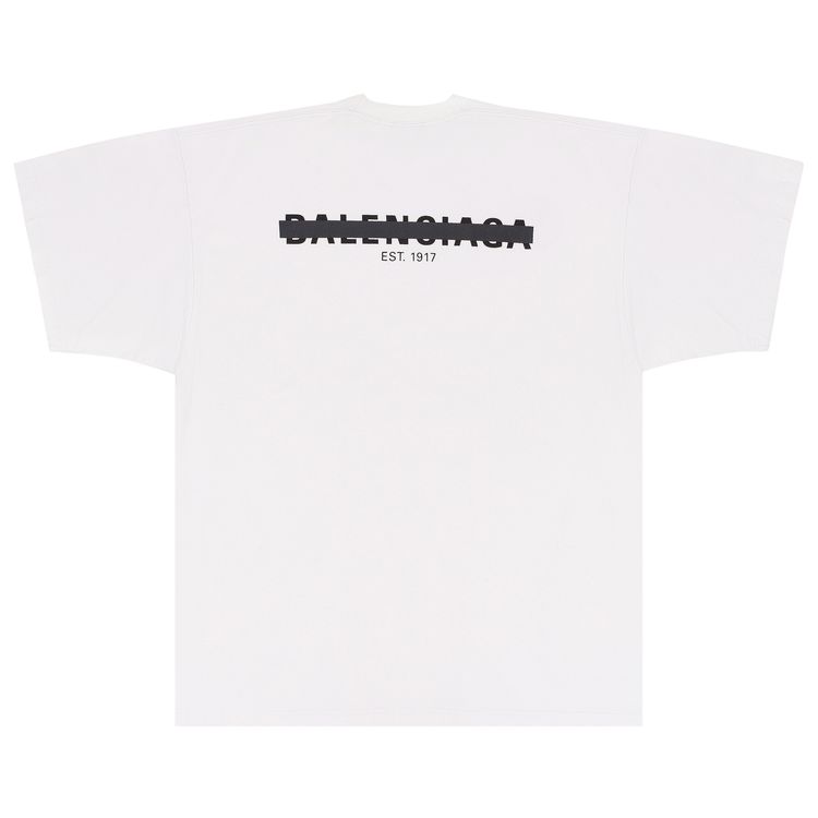 Balenciaga Crossed Out T Shirt Ecru