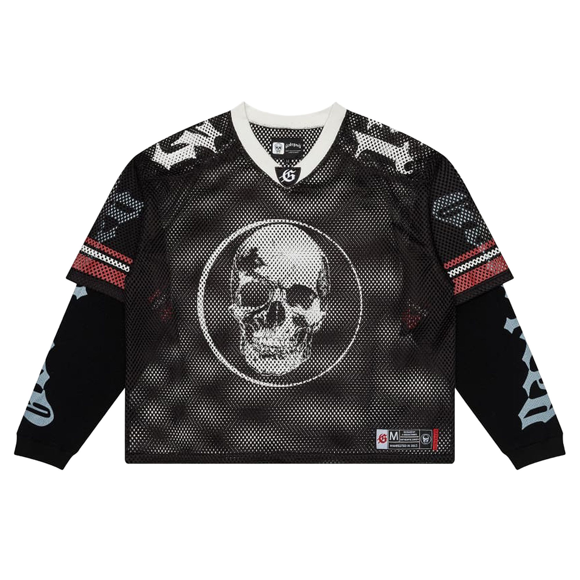 トップス THEREDTHREAD S logo jersey tops black THEREDTHREAD S symbol T-shirt 黒