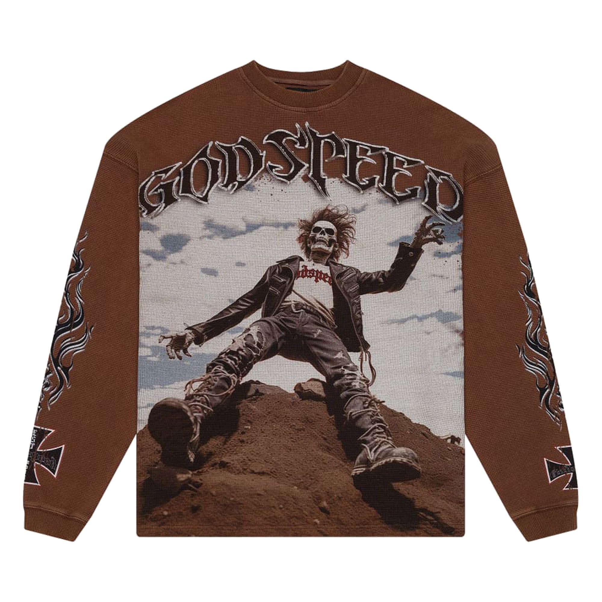 Buy Godspeed Rocker Long-Sleeve Thermal 'Brown Wash' - 11652