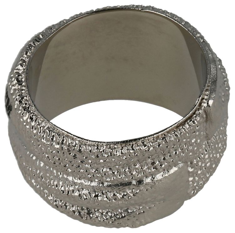 Off White Swimming Logo Ring Silver