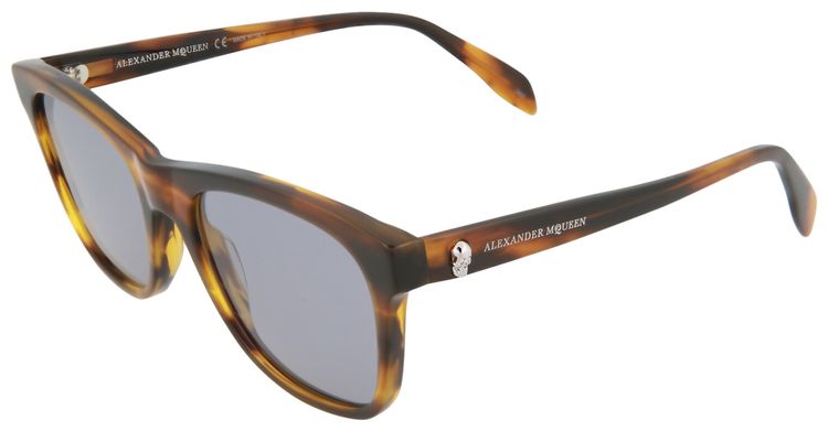 Alexander McQueen Square Sunglasses YellowBlue