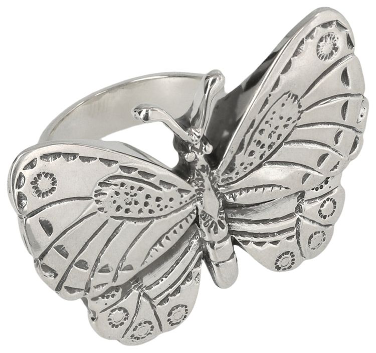 Ambush Butterfly Ring Silver
